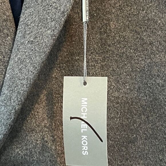 Michael Kors Wool Cashmere Blend Overcoat Walker Coat 36R Gray - Picture 6 of 14